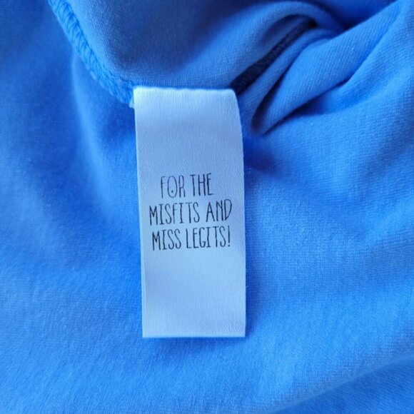 Dolls Kill Current Mood Fairy Periwinkle Handkerchief Mini Dress Size L - Picture 5 of 10